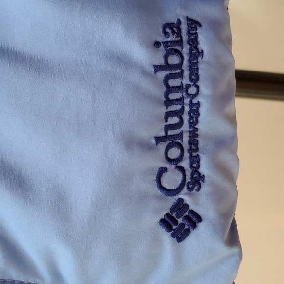 Columbia-Women's Blue Goose Down Insulated Puffer Vest Modern Warm Size L - Picture 6 of 6